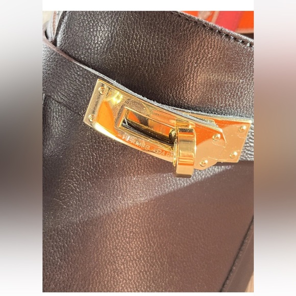 Hermes Mules Shoes Black and Gold size 40 - Picture 8 of 10